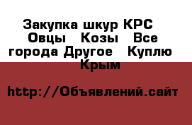 Закупка шкур КРС , Овцы , Козы - Все города Другое » Куплю   . Крым